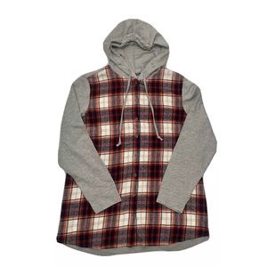 Ruff Hewn Flannel Hoody red XL